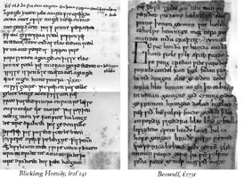 Beowulf & Blickling mss.
